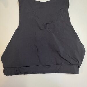 Fashion Nova Black high neck cross back bathing suit Top